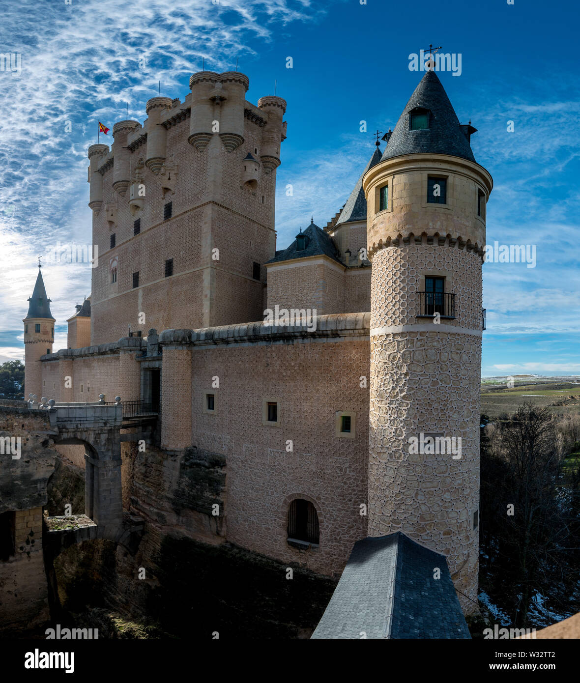 Die alcazar von Segovia, Spanien Stockfoto