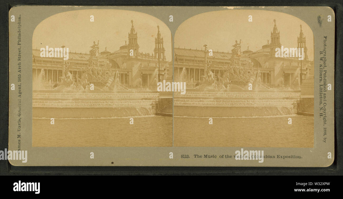 Die Musik der Gewässer, Columbian Exposition, von Kilburn, B W (Benjamin West), 1827-1909 2. Stockfoto
