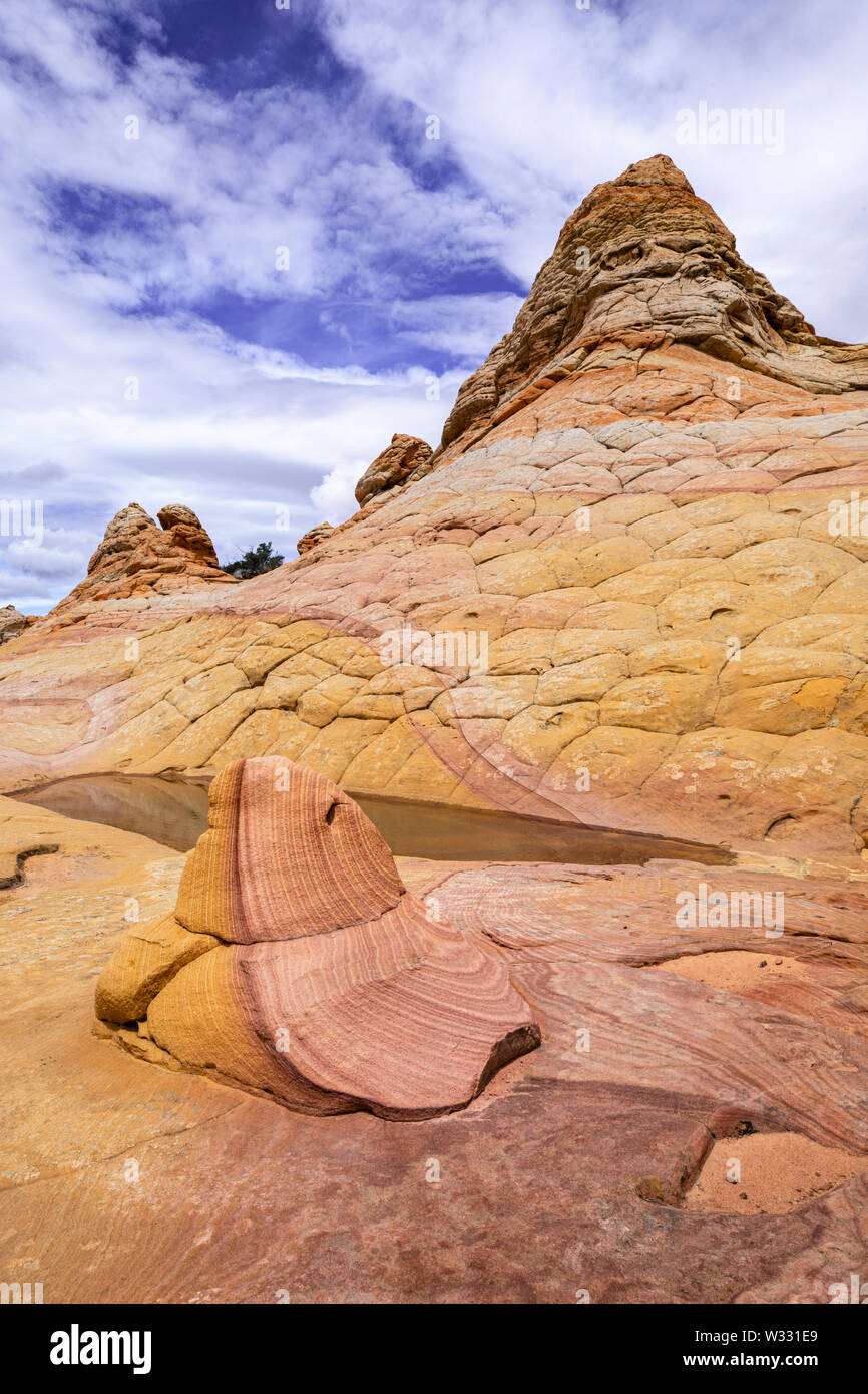 South Coyote Buttes, Arizona, Vereinigte Staaten von Amerika Stockfoto