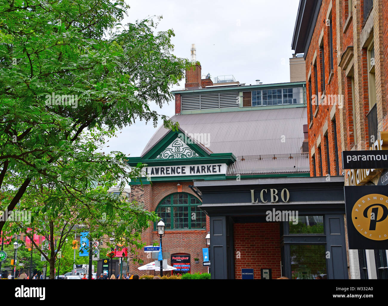 Die ikonischen St Lawrence Markt in der Innenstadt von Toronto Stockfoto