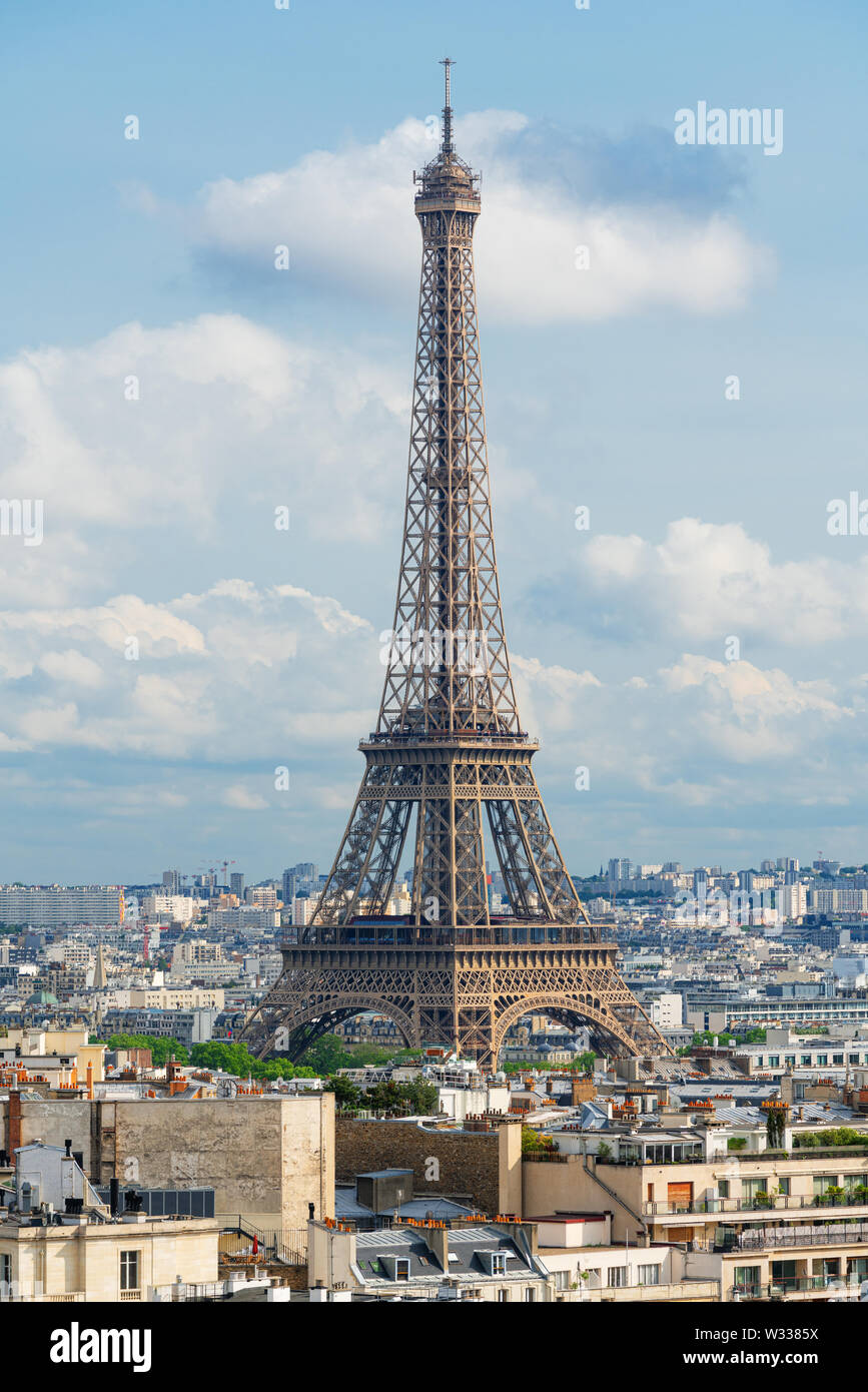 Eiffel Turm, Wahrzeichen und Reiseziel in Frankreich, Paris Stockfoto