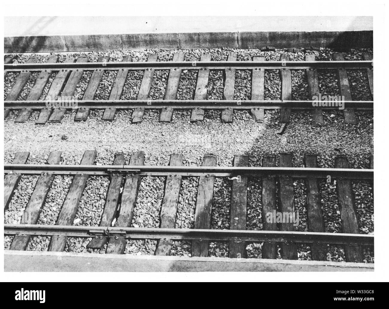 Schienen, Bild von Trainern während der alphabetisierungskurse, Lyon, Frankreich Stockfoto