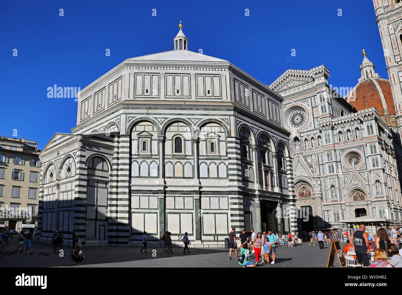 Florenz, Italien - 27. AUGUST 2018: die Kathedrale von Florenz (Il Duomo di Firenze) am 27. August 2018 in Florenz, Italien. Florenz ist die größte Stadt der Tus Stockfoto