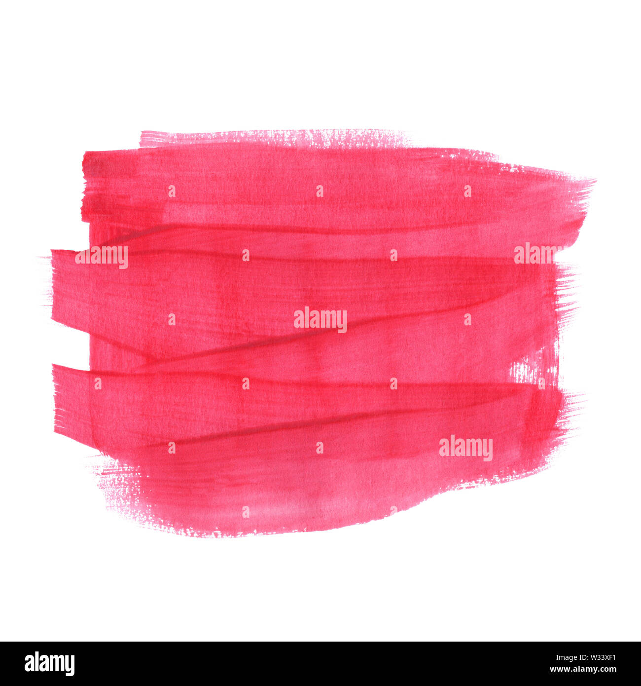 Horizontale abstrakte Vorlage für Text. Von Hand gemalt in Aquarell. Die Textur der Bürste. Stilvolle matt Rot Neon Pink magenta Muster für Wedding invi Stockfoto