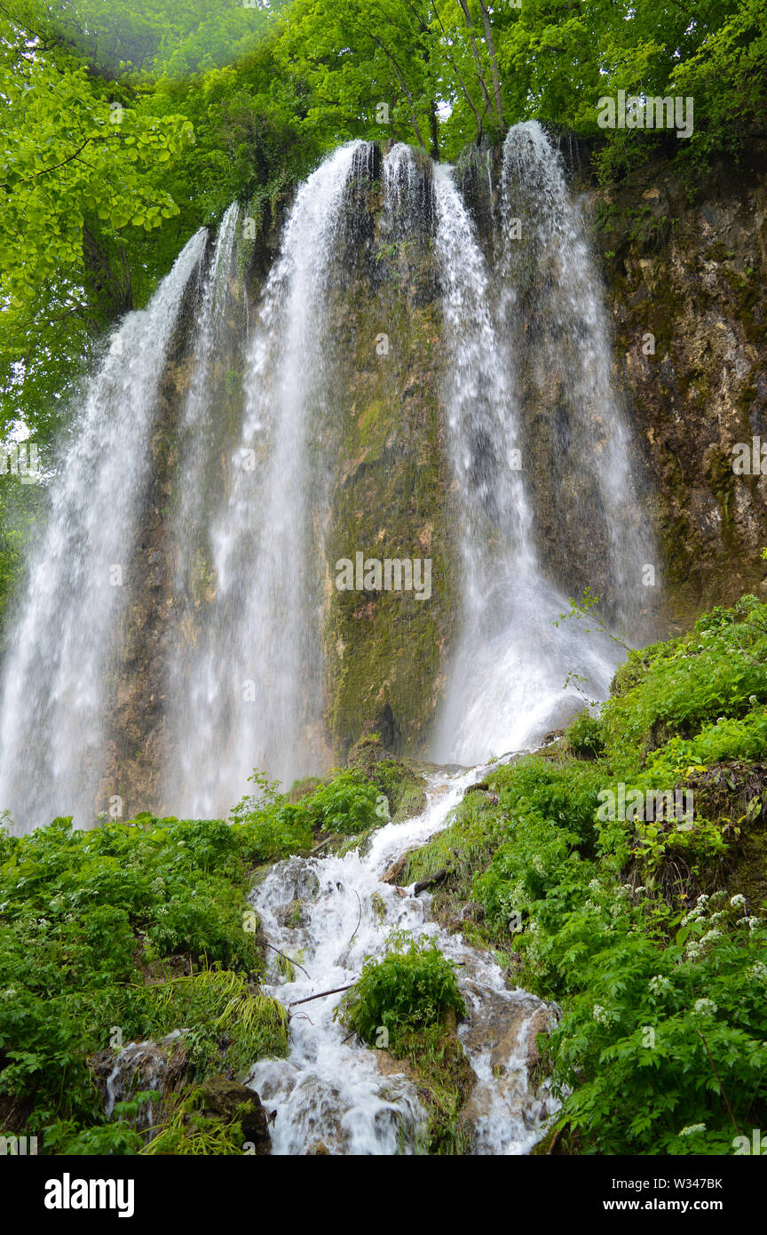 Wasserfall Skakavac in Nture park Papuk, Kroatien Stockfoto