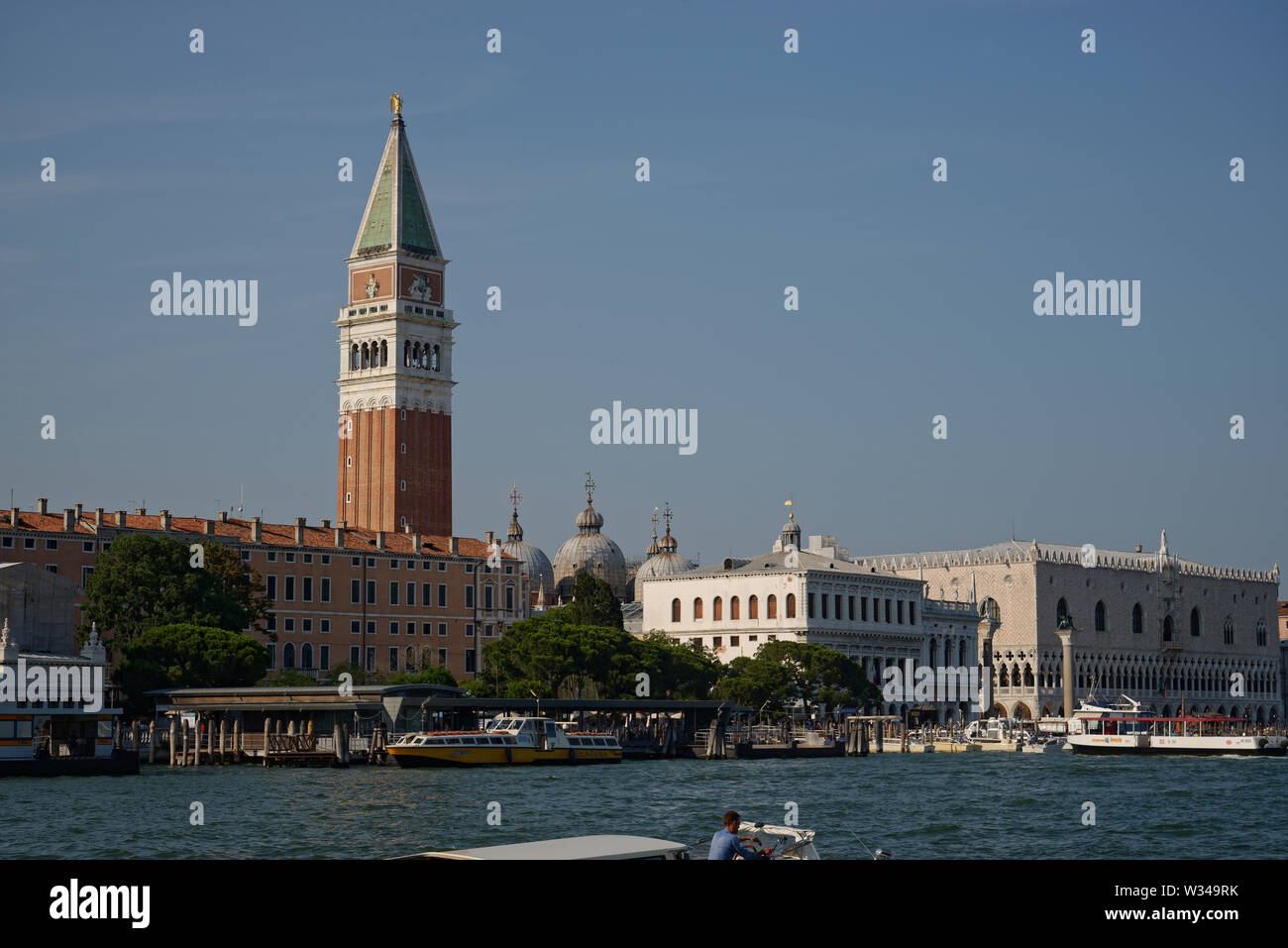 Venedig, Italien im Sommer. Die Grand Canal. Stockfoto
