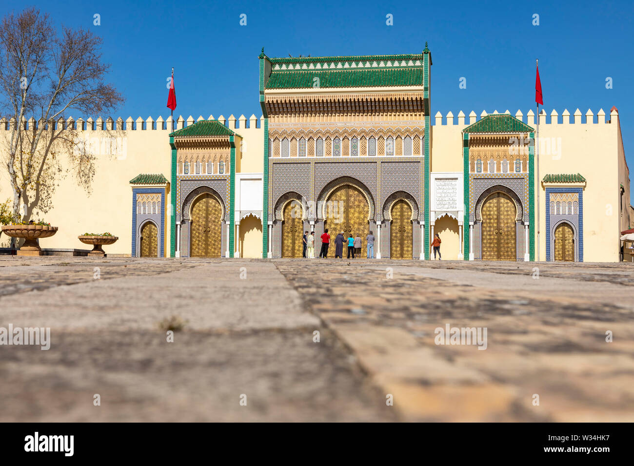 Marokko, Fes: Der Königliche Palast (Dar el Makhzen) Stockfoto