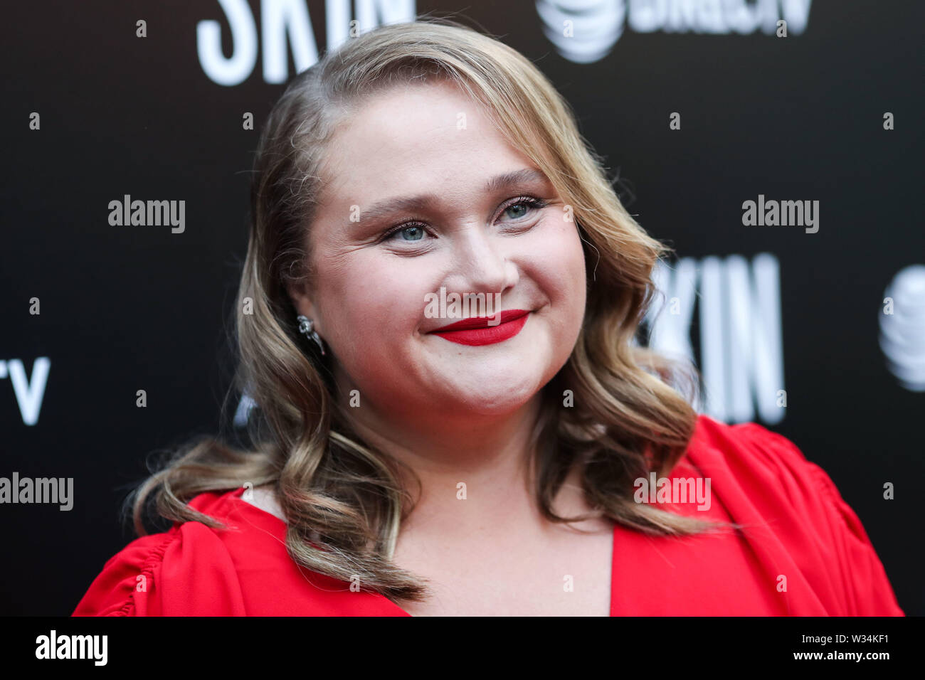 Hollywood, Vereinigte Staaten. 11. Juli, 2019. HOLLYWOOD, LOS ANGELES, Kalifornien, USA - 11. Juli: Schauspielerin Danielle Macdonald kommt an der Los Angeles Special Screening von 24 'Skin' an ArcLight Hollywood am Juli 11, 2019 in Hollywood, Los Angeles, Kalifornien, Vereinigte Staaten. (Foto von Xavier Collin/Image Press Agency) Quelle: Bild Presse Agentur/Alamy leben Nachrichten Stockfoto