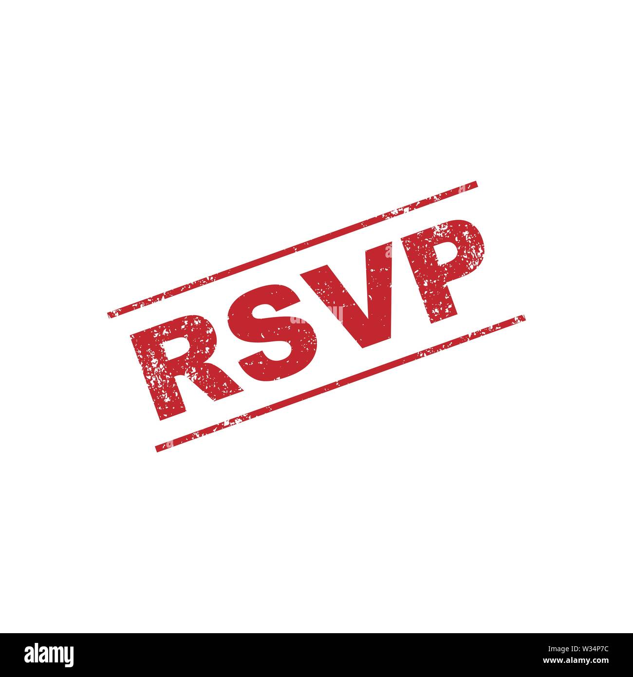 Rsvp Stempel mit grunge Effekt. Vector EPS 10. Stock Vektor