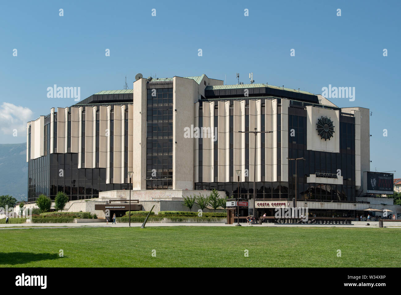 Nationalen Kulturpalast, Sofia, Bulgarien Stockfoto