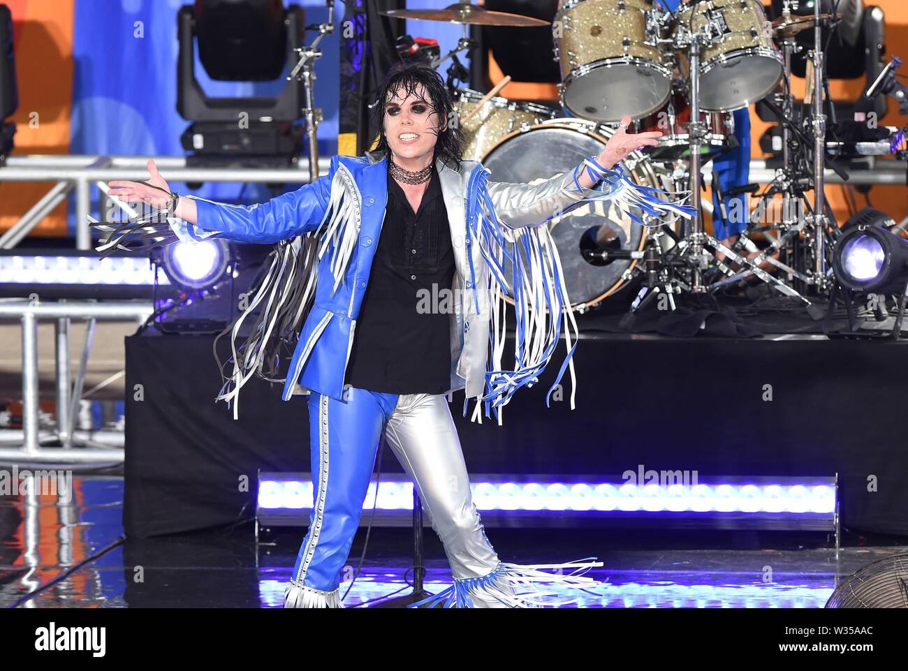 New York, NY, USA. 12. Juli, 2019. Die Stützen auf der Bühne für den Struts in Konzert am Good Morning America (GMA), Rumsey Spielfeld Summer Stage im Central Park, New York, NY 12. Juli 2019. Credit: Kristin Callahan/Everett Collection/Alamy leben Nachrichten Stockfoto