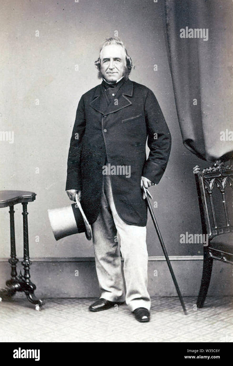JOSEPH PAXTON (18034-1865) Englisch Gärtner und Architekten, die Crystal Palace konzipiert Stockfoto