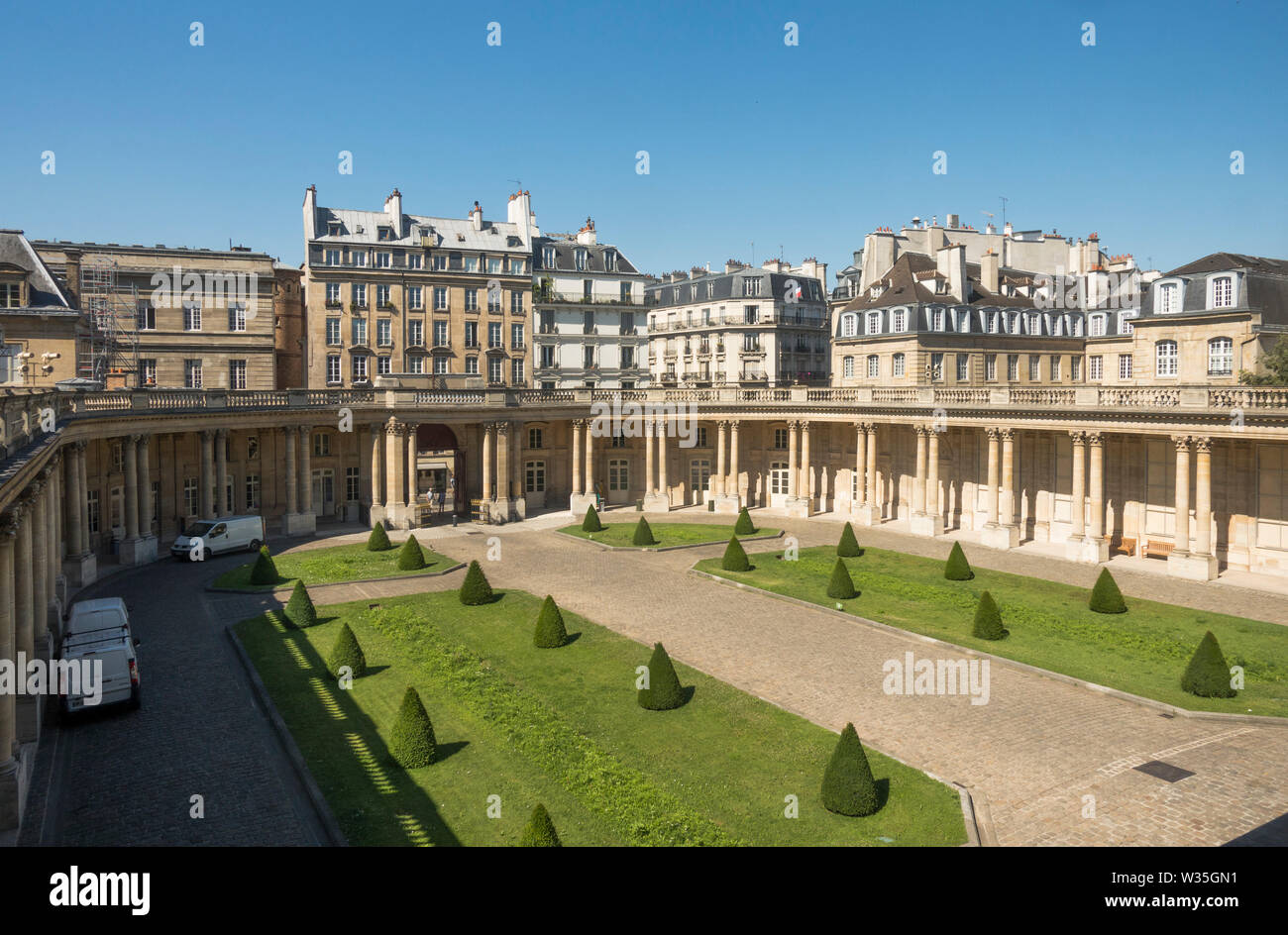 National Archives Hof, Gebäude des Museum der französischen Geschichte, Marais, Paris. Frankreich, Europa Stockfoto