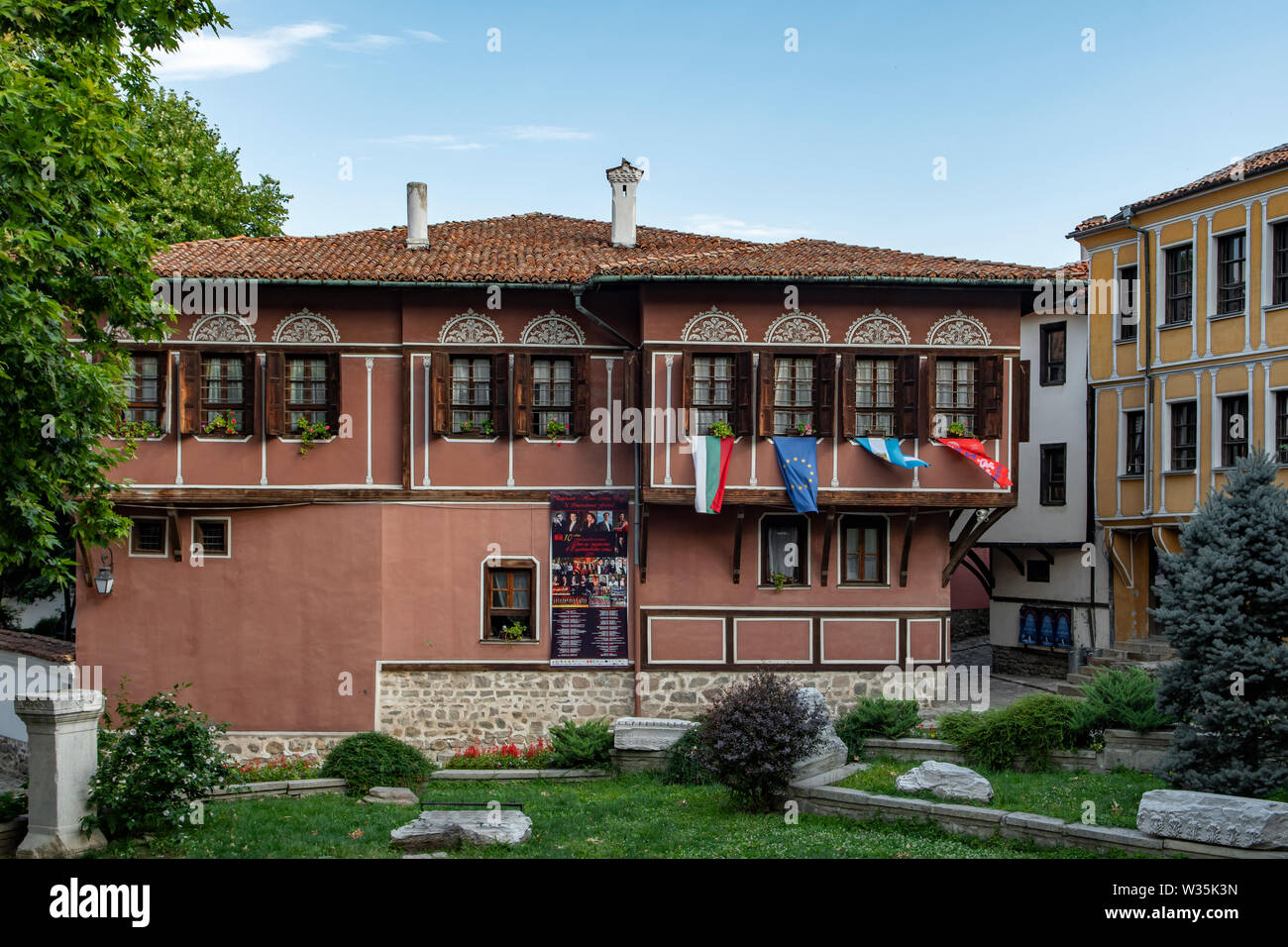 Balabanov Haus, Altstadt, Plovdiv, Bulgarien Stockfoto