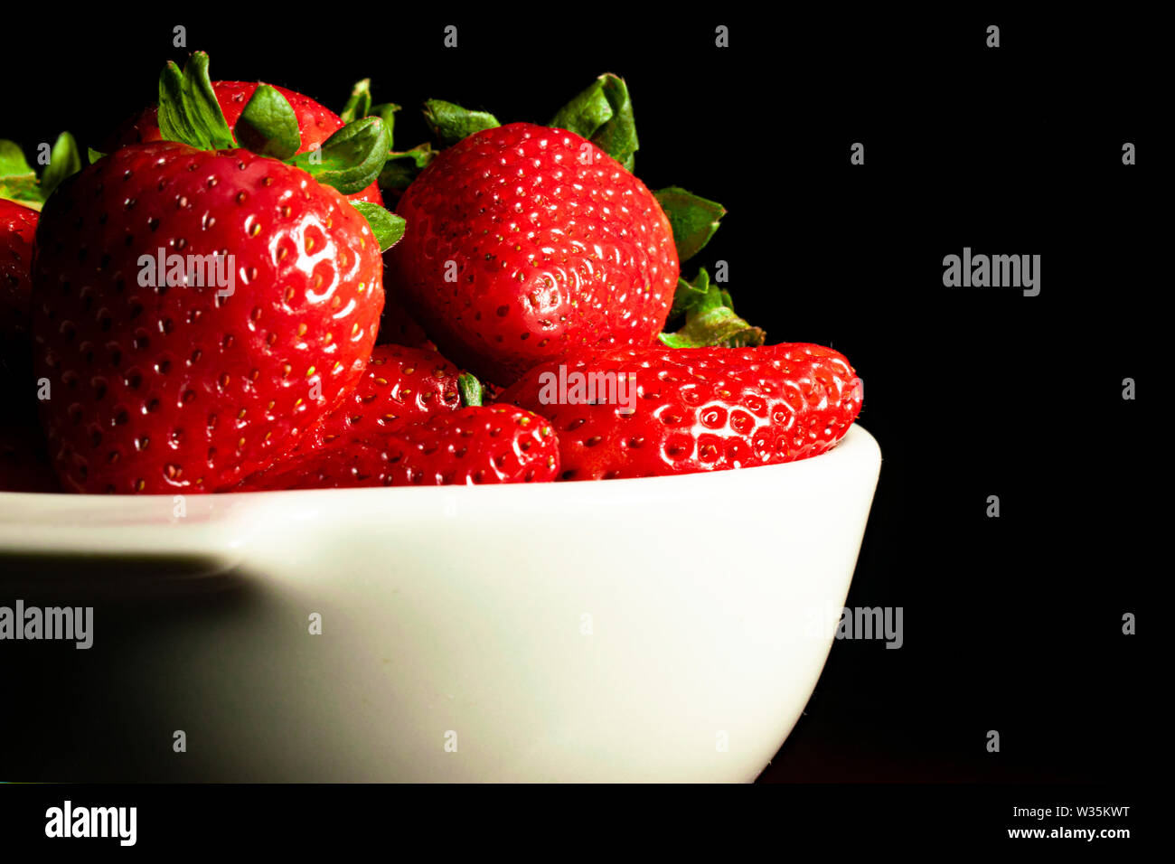 Photo Studio Erdbeeren Stockfoto