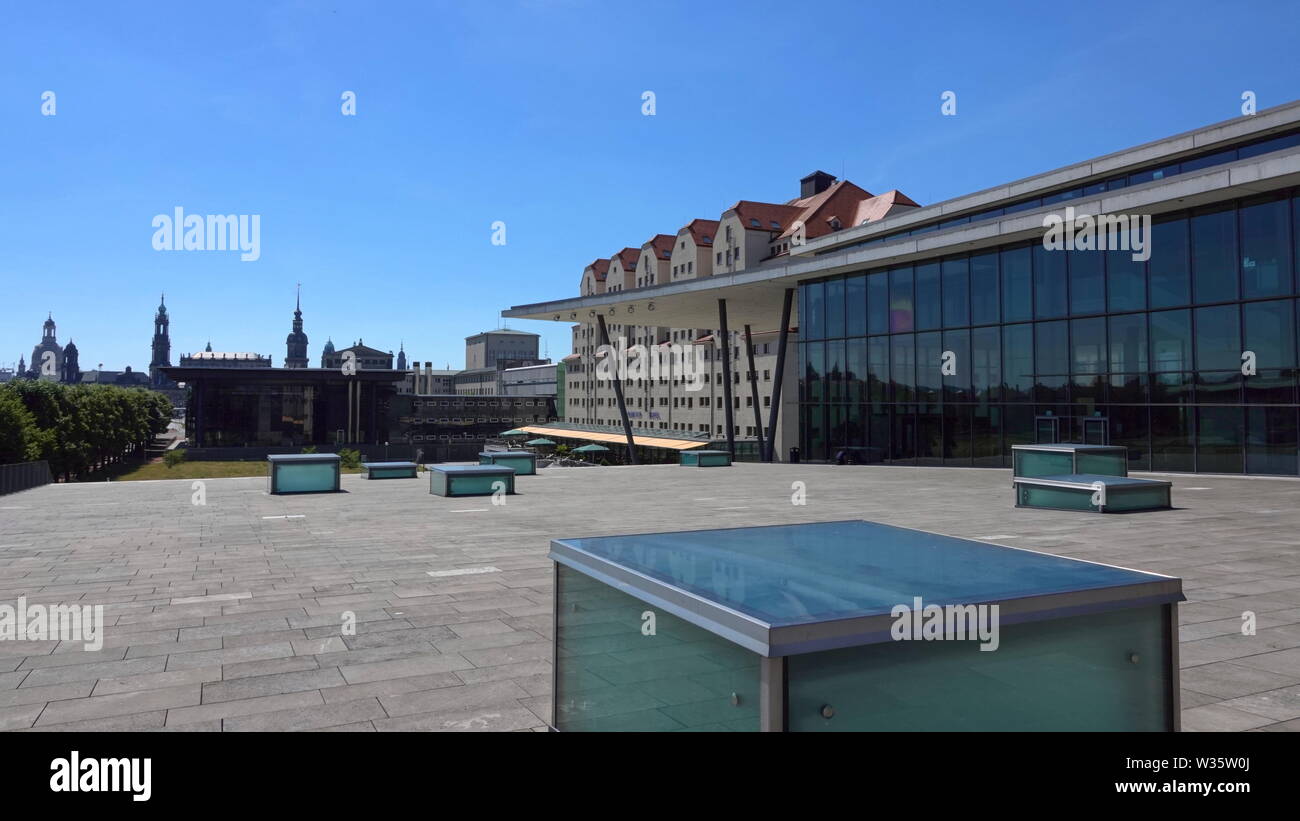 Das Internationale Congress Center Dresden (Internationales Kongresszentrum) Stockfoto