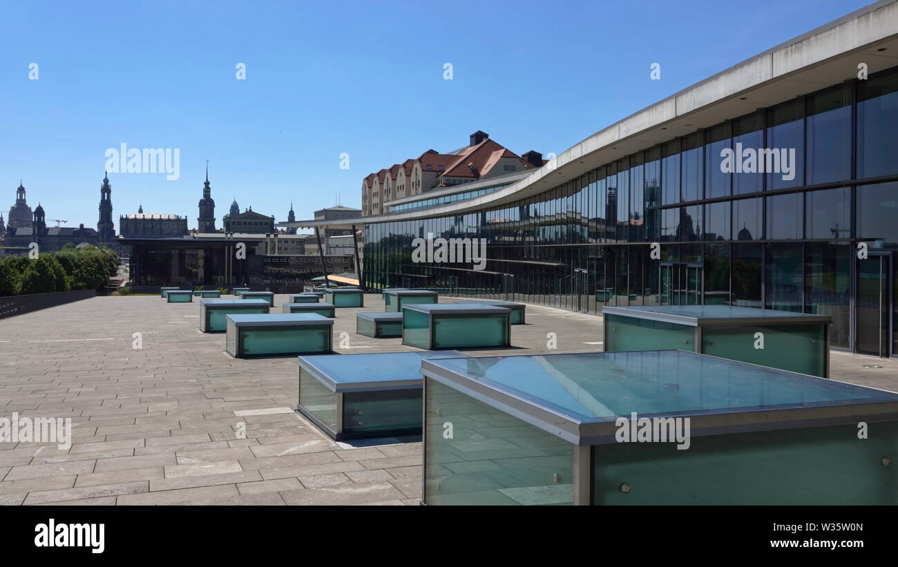 Das Internationale Congress Center Dresden (Internationales Kongresszentrum) Stockfoto