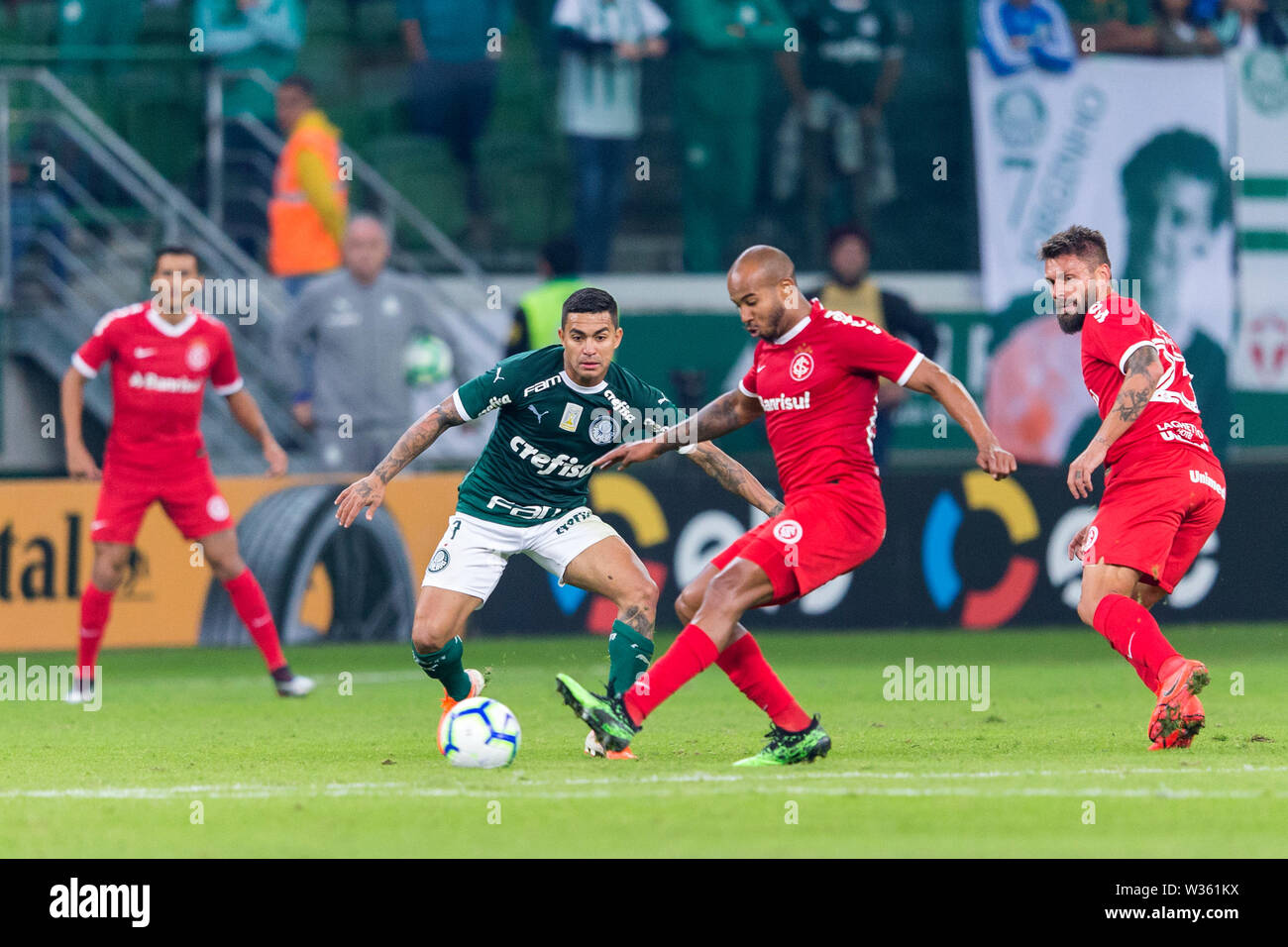 SÃO PAUL 0 (SP), 10.07.2019 - Futebol/Palmeiras x Internacional - Dudu, jogador tun Palmeiras, durante Partida entre Palmeiras e Internacional, valida Stockfoto