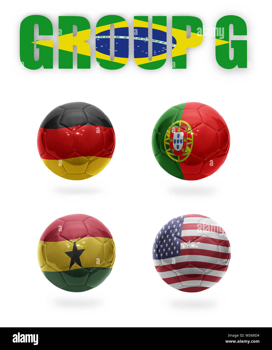 Verschiedene Arten von Flaggen als eine Kugel. Sie können diese Gruppen auf ihre Schule oder als Team. Stockfoto