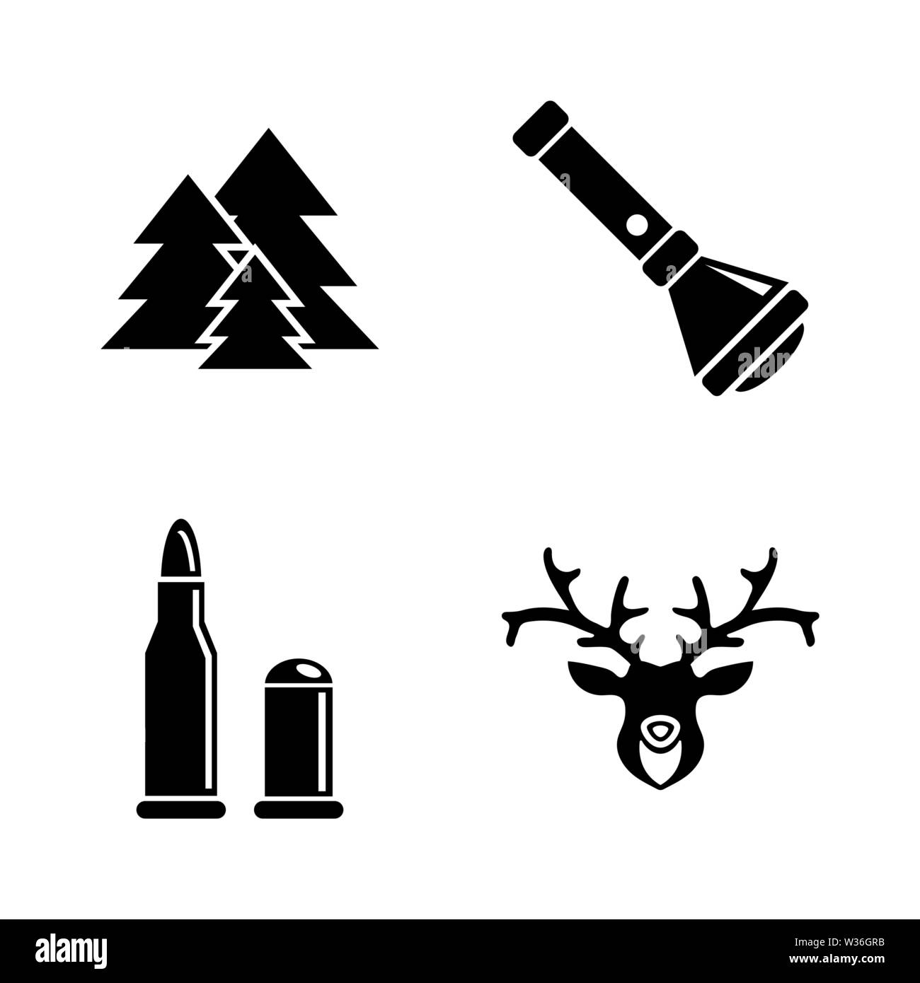 Wilderei. Einfache ergänzende Vector Icons Set für Video, Mobile Anwendungen, Websites, Print Projekte und ihre Gestaltung. Abbildung schwarz auf weiß Backgrou Stock Vektor