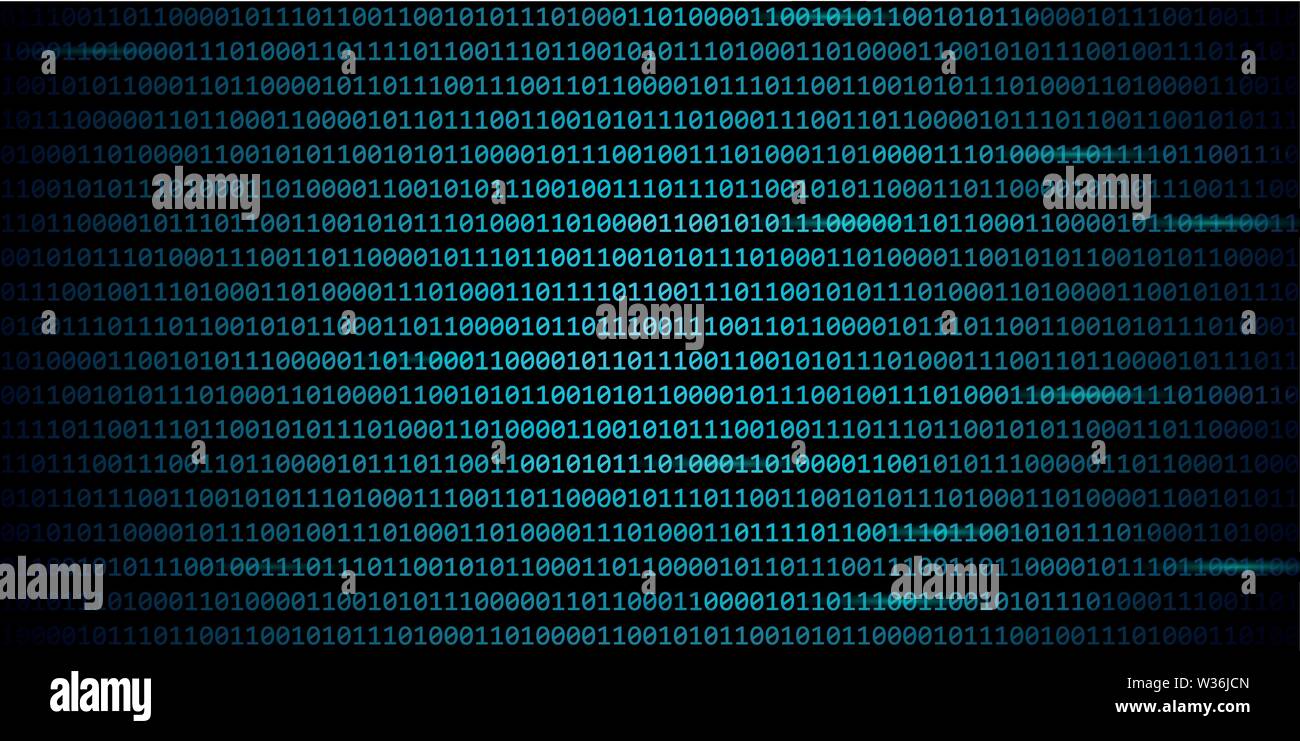 Blau binären Code web Technologie Hintergrund Vektor-illustration EPS 10. Stock Vektor