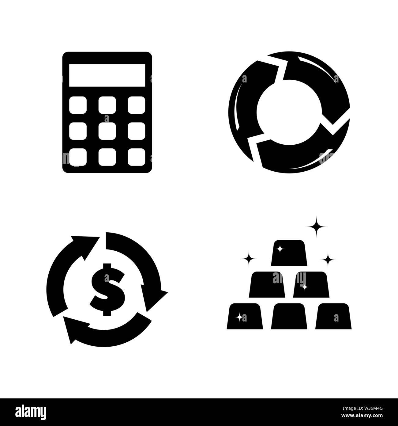 Financical Investitionen. Einfache ergänzende Vector Icons Set für Video, Mobile Anwendungen, Websites, Print Projekte und ihre Gestaltung. Financical Investitionen Symbol B Stock Vektor
