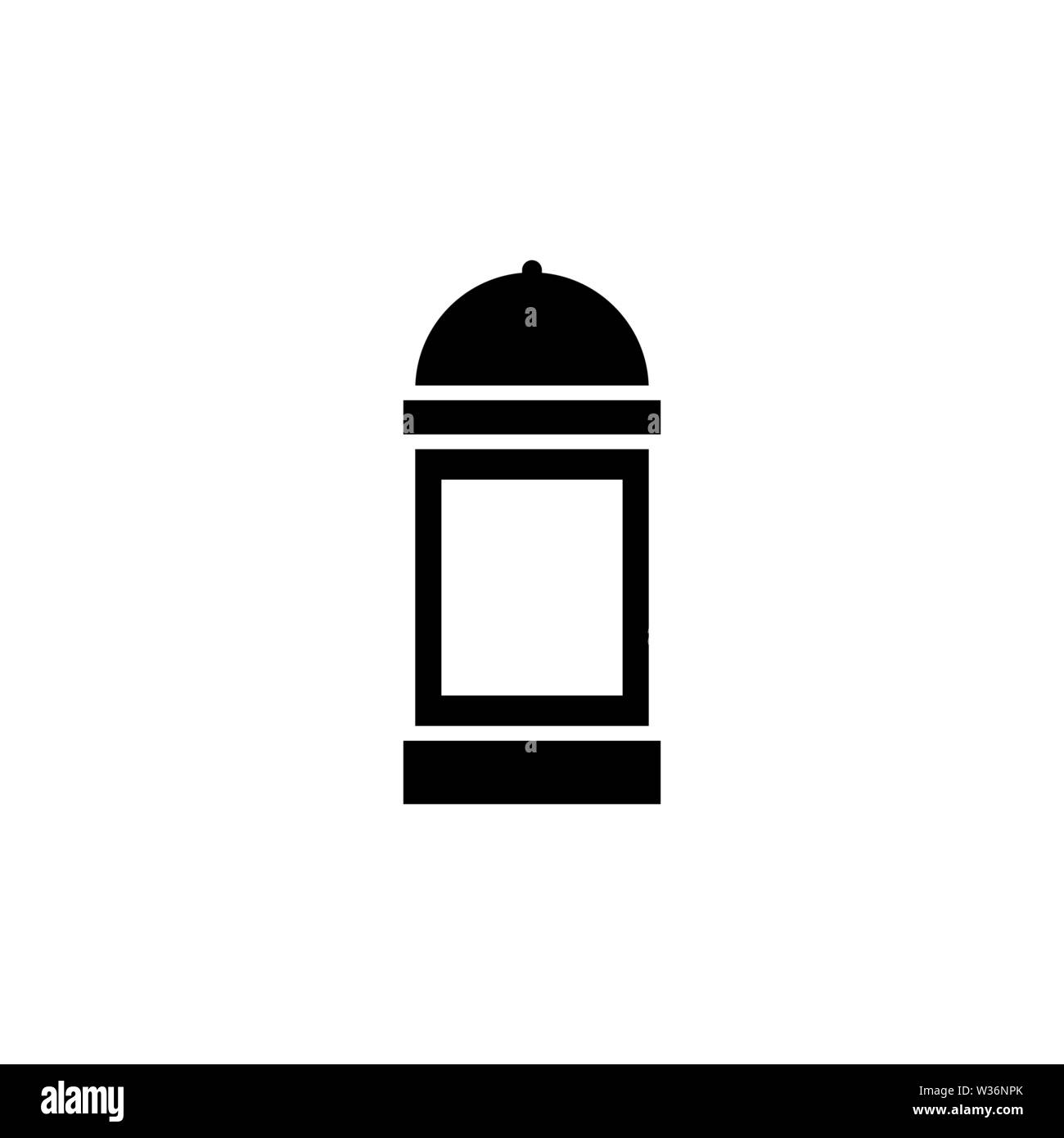 Salzstreuer Vektor icon. Einfache flache Symbol auf weißem Hintergrund Stock Vektor