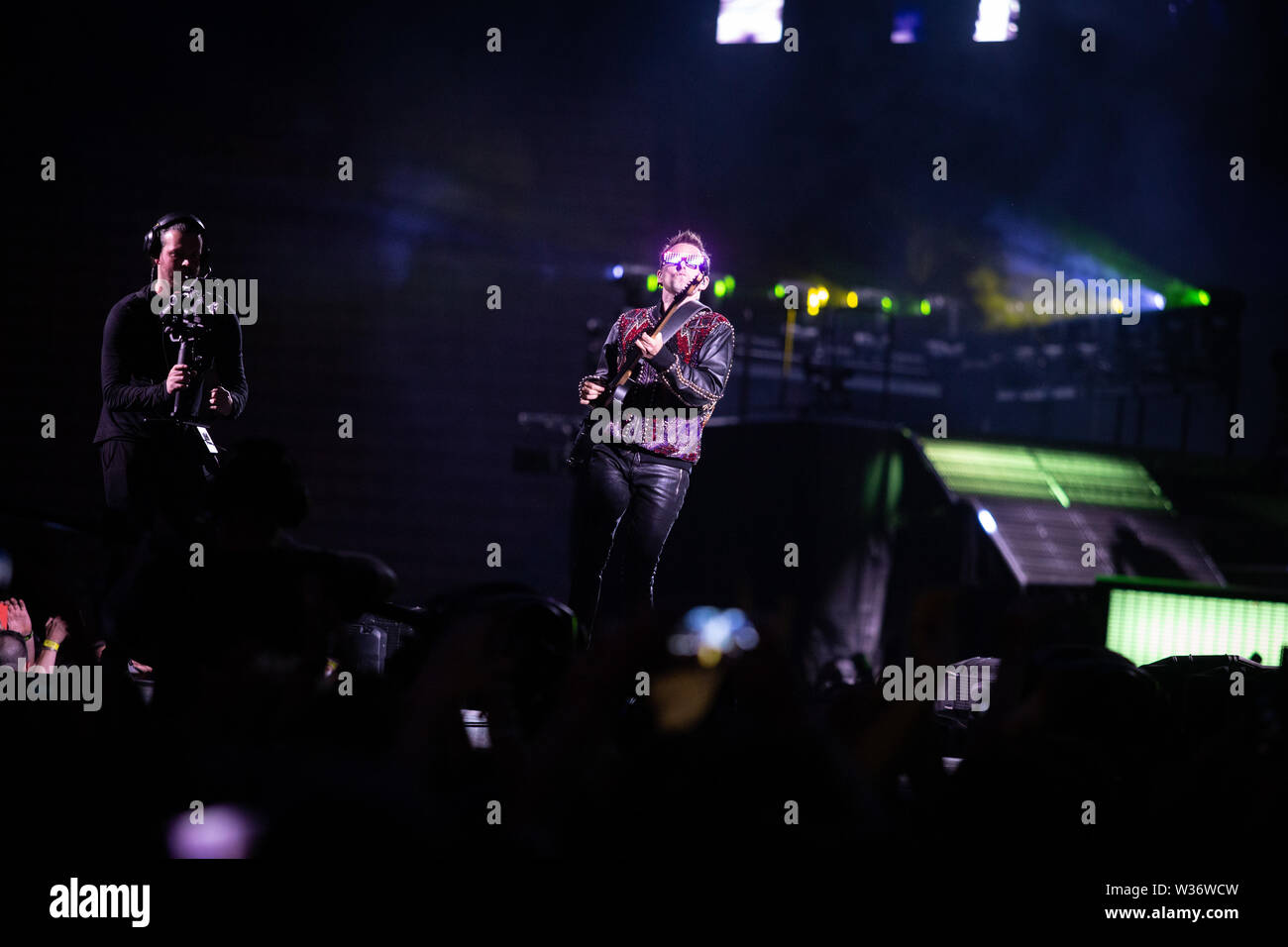 Mailand, 12.Juli. MUSE führt Live@Stadio Giuseppe Meazza San Siro, Mailand. Copyright Davide Merli | Alamy Stockfoto