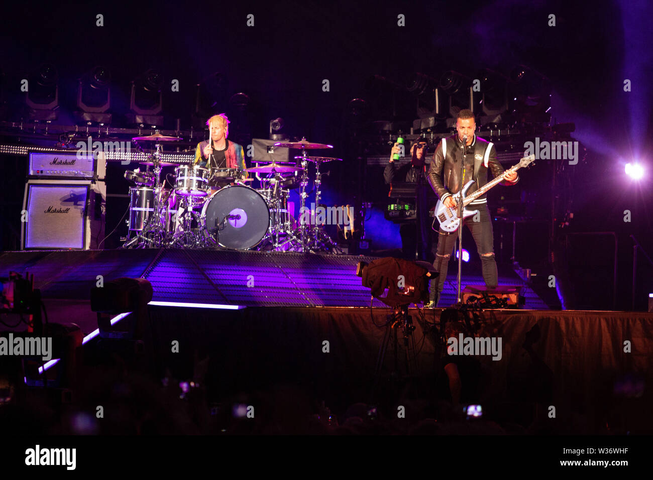 Mailand, 12.Juli. MUSE führt Live@Stadio Giuseppe Meazza San Siro, Mailand. Copyright Davide Merli | Alamy Stockfoto