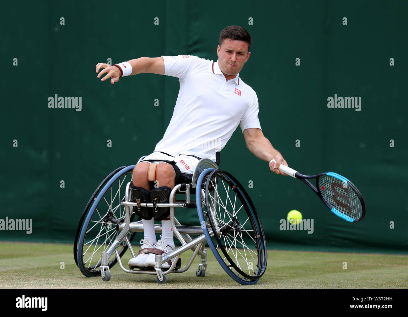 London, Großbritannien. 13. Juli, 2019. Gordon Reid, Großbritannien Rollstuhl verdoppelt, 2019. Credit: Allstar Bildarchiv/Alamy leben Nachrichten Stockfoto