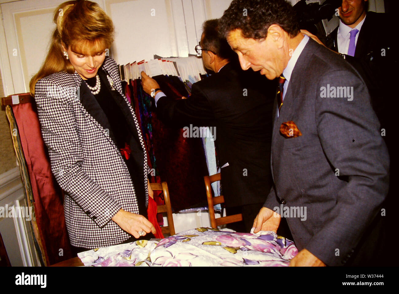 Königin Noor von Jordanien erscheint in Lyon, Frankreich Stockfoto
