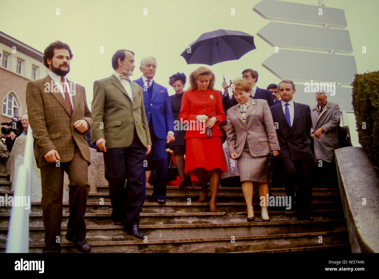 Königin Noor von Jordanien erscheint in Lyon, Frankreich Stockfoto