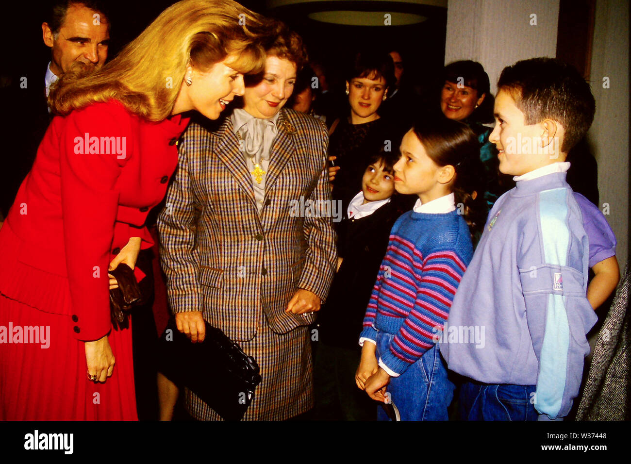 Königin Noor von Jordanien erscheint in Lyon, Frankreich Stockfoto