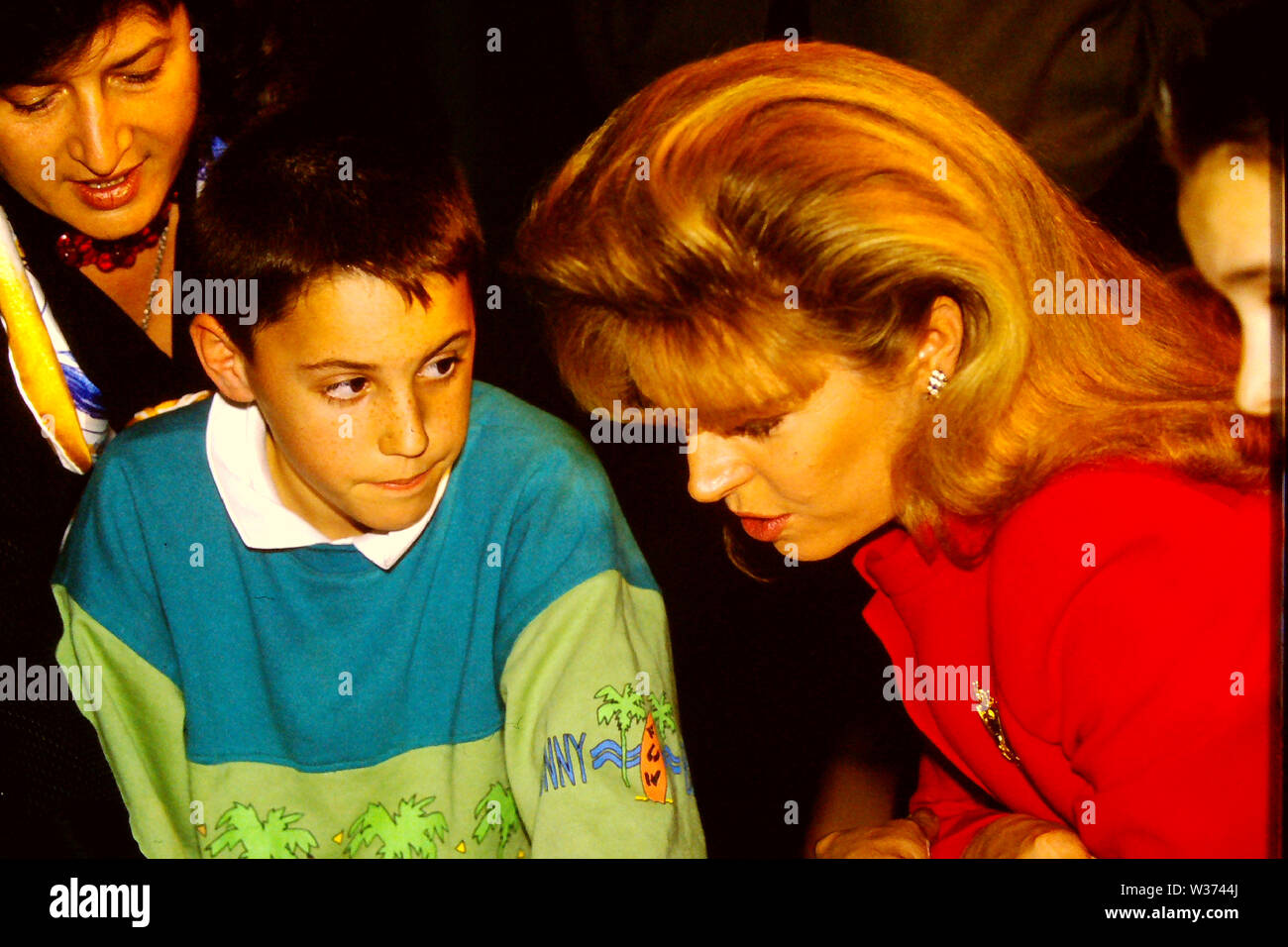 Königin Noor von Jordanien erscheint in Lyon, Frankreich Stockfoto
