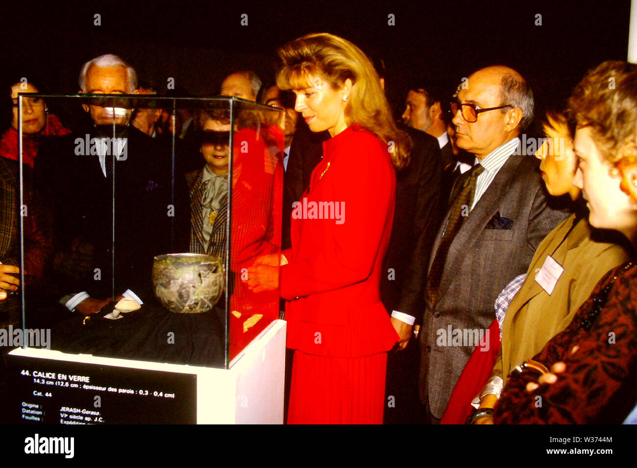 Königin Noor von Jordanien erscheint in Lyon, Frankreich Stockfoto