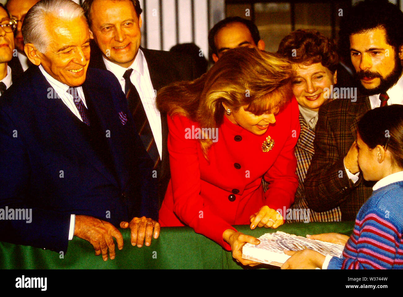 Königin Noor von Jordanien erscheint in Lyon, Frankreich Stockfoto