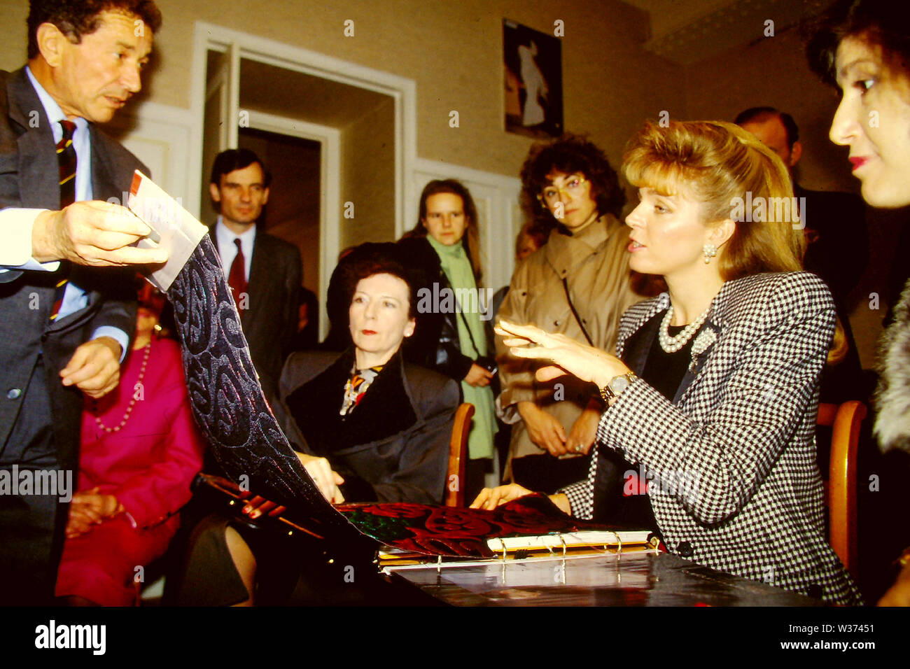 Königin Noor von Jordanien erscheint in Lyon, Frankreich Stockfoto