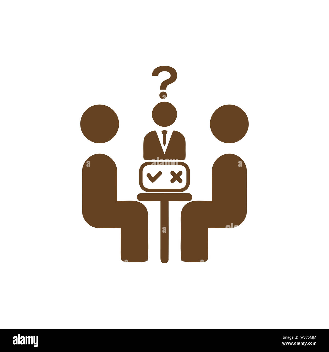 Unternehmerische Entscheidung, Business Plan, Entscheidungsfindung, Management, Planen, Planung, Strategie Symbol Stockfoto