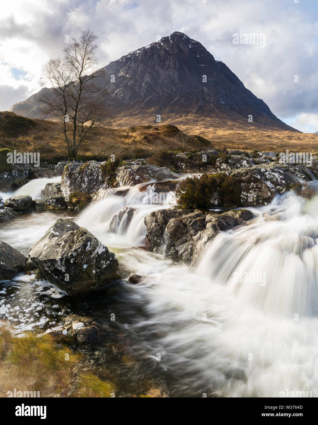 Buchaille Etive Mor im späten Winter, Glen Coe, Schottland Stockfoto