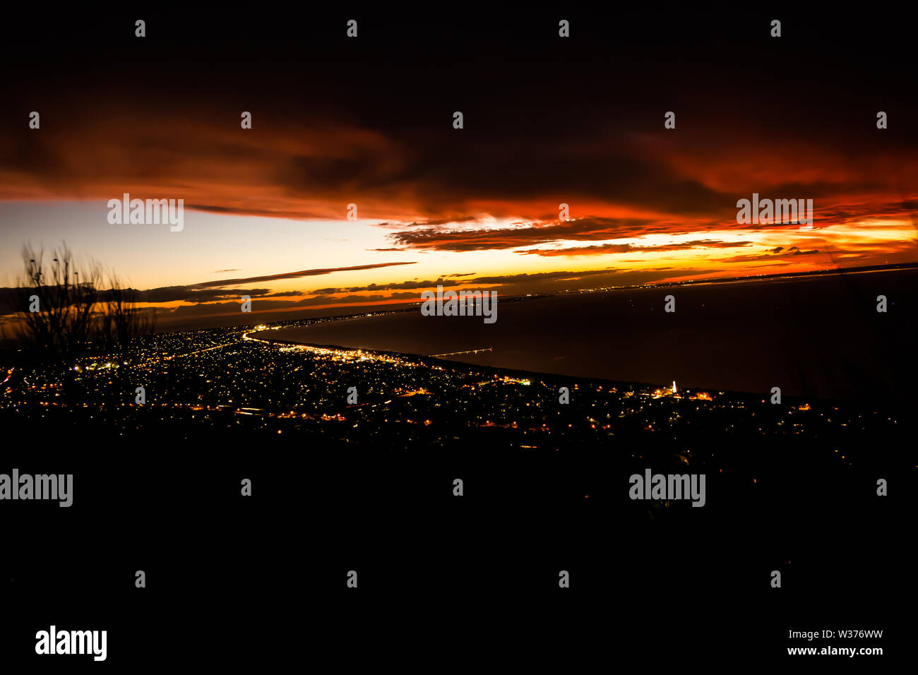 Auustralin Sonnenuntergang (Mornington Halbinsel) Stockfoto