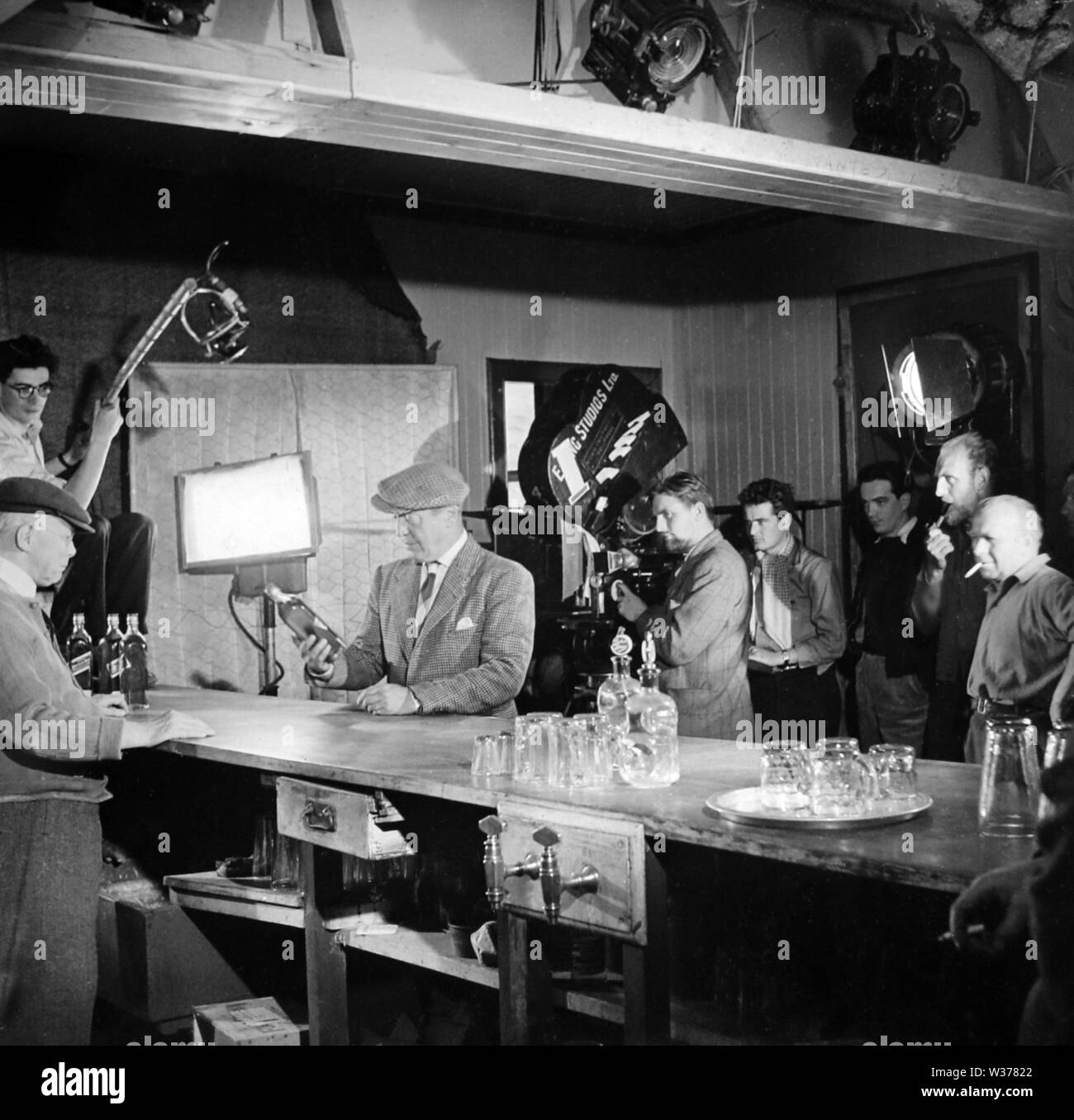 Dreharbeiten "Whisky Galore' 1949 freigegeben Stockfoto