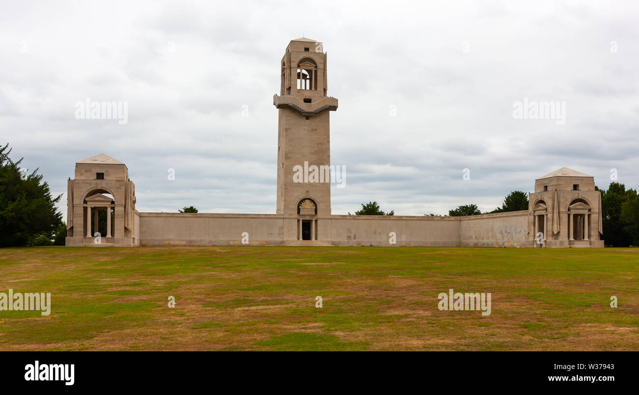 Australian National Memorial in der Nähe von Amiens, Somme, Frankreich Stockfoto