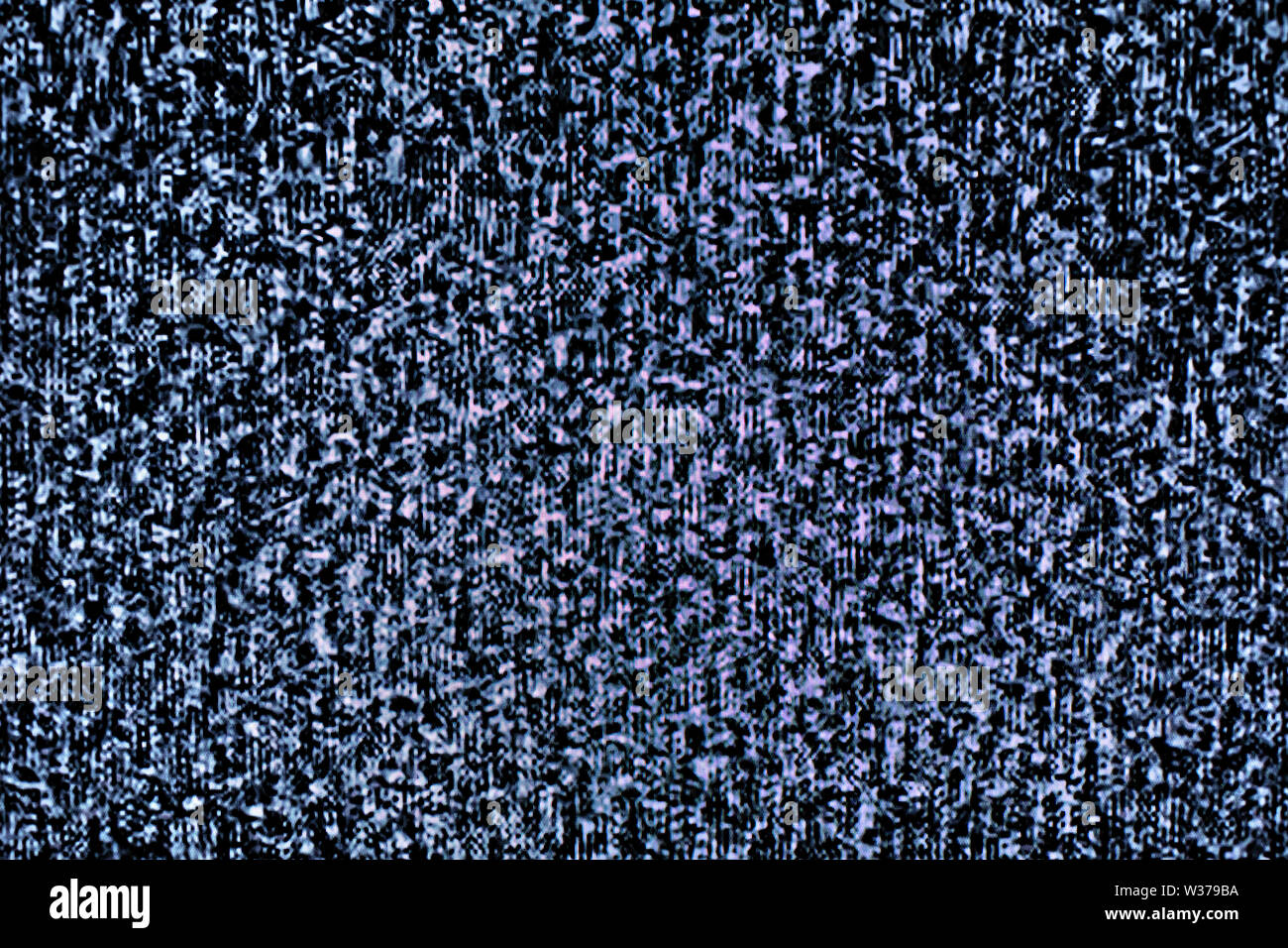 Kein Signal an Monitor, statisches Rauschen schlechte TV-Signal Schwarz und Weiß Stockfoto