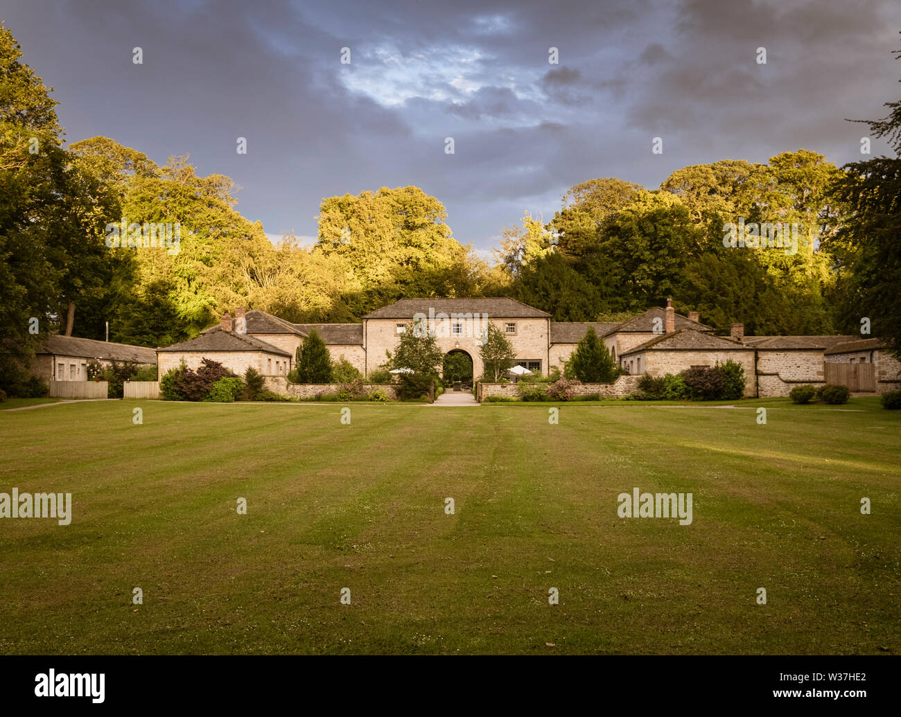 Das Coach House Middleton Lodge Manstatal Home Now Hotel and Wedding Venue in Middleton Tyas in der Nähe von Richmond North Yorkshire Stockfoto