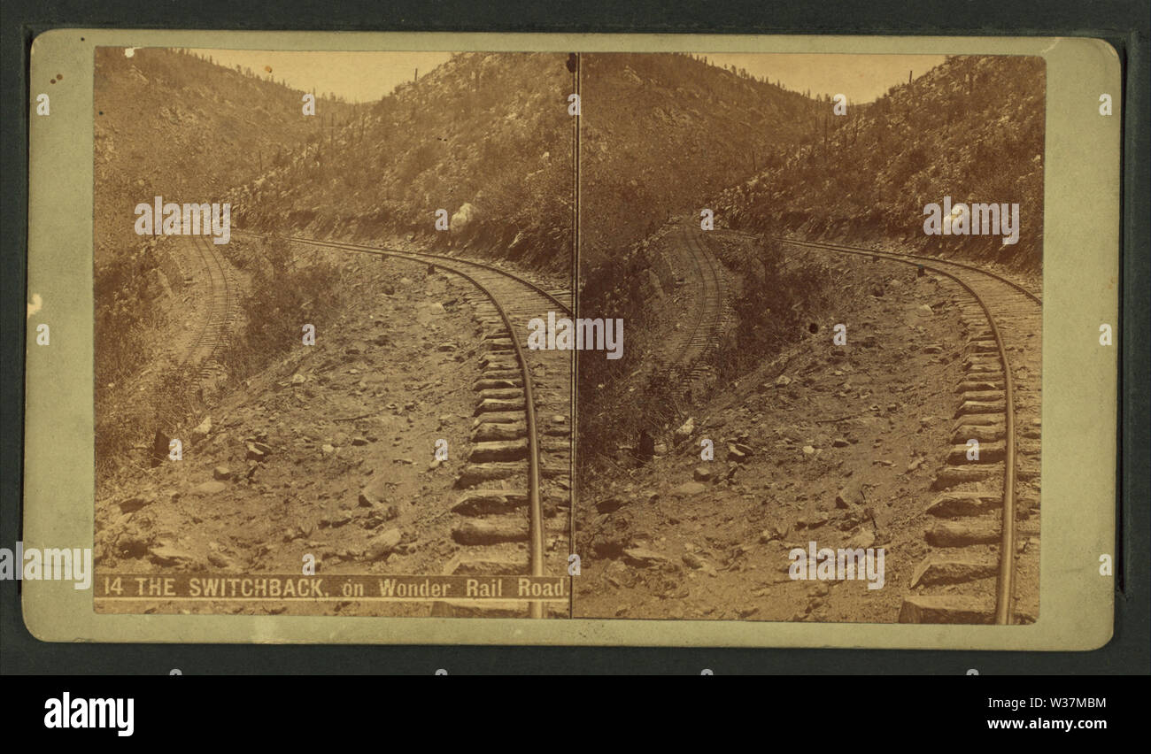 Die Spitzkehre auf Wunder Rail Road, von Weitfle, Charles, 1836-1921 Stockfoto