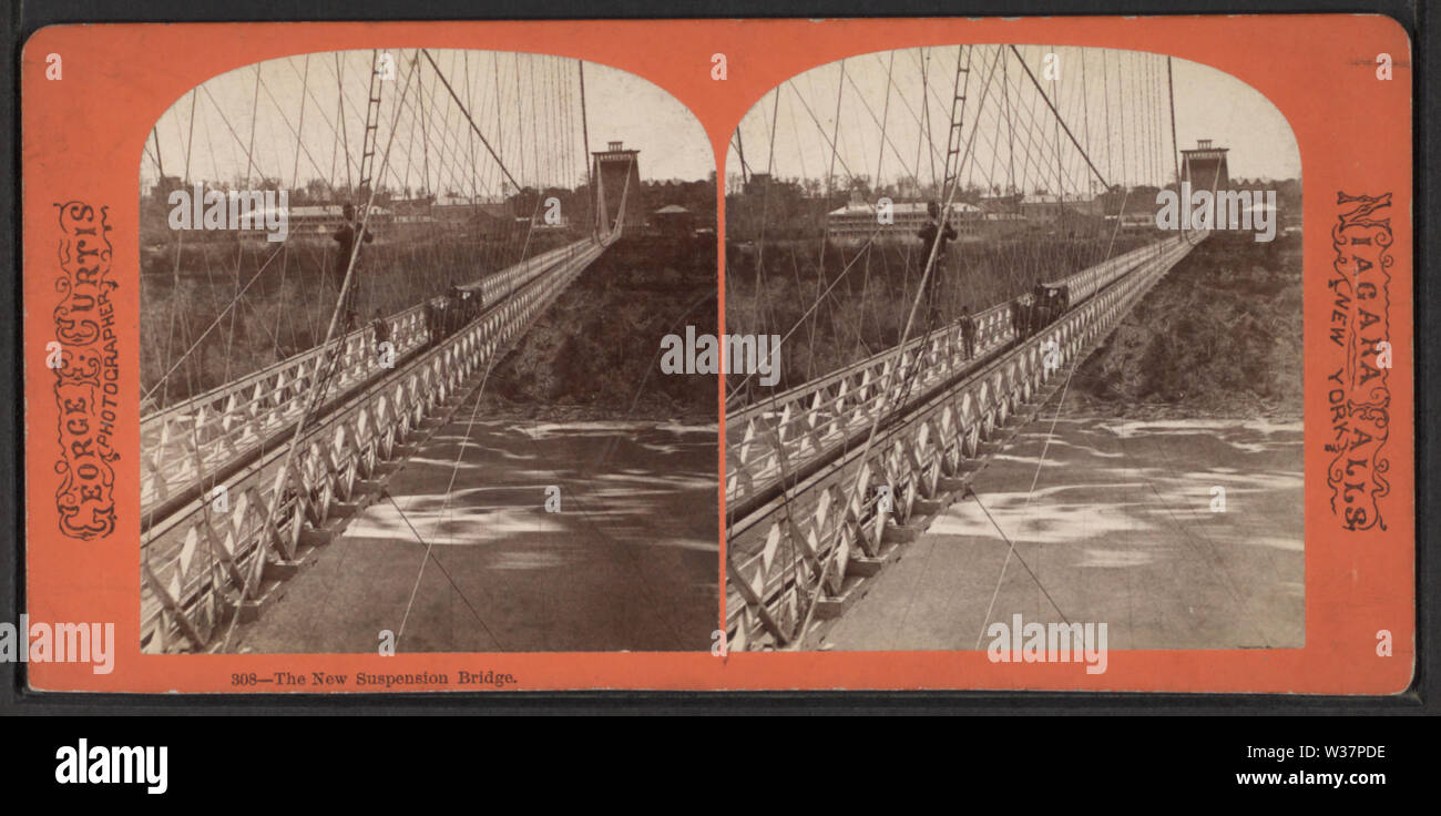 Die neue Suspension Bridge, von Curtis, George E, d 1910 3. Stockfoto