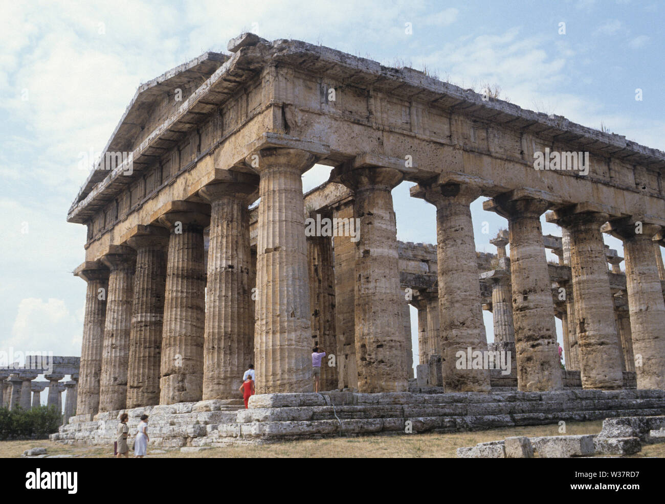 Tempel des Poseidon (Neptun), griechische Tempel. Paestum, Salerno Provinz, Kampanien, Italien Stockfoto