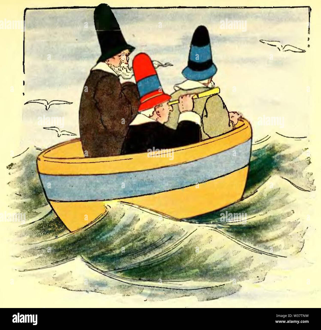 Drei Weisen von Gotham (Die wirkliche Mutter Gans) Stockfoto