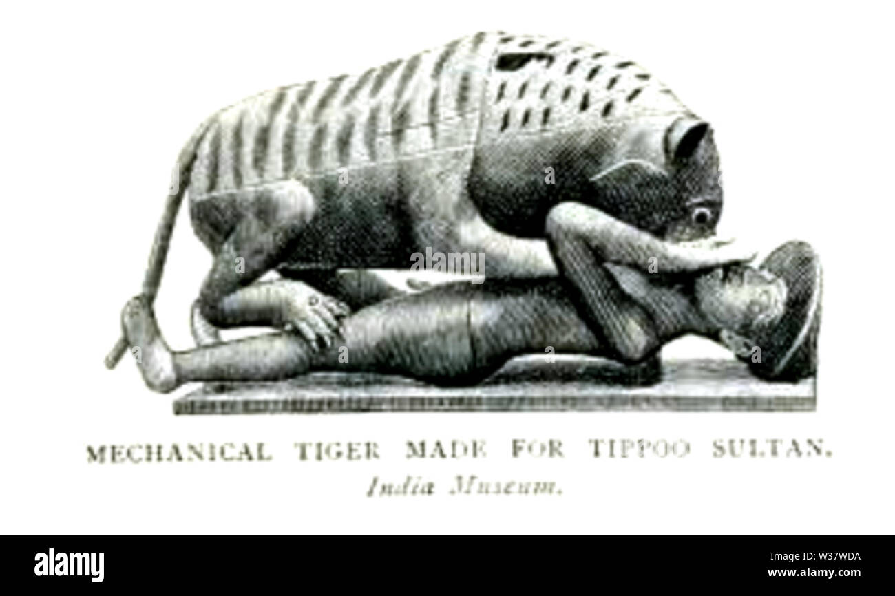 Die tipu Tiger Kurze Geschichte 1903 Stockfoto