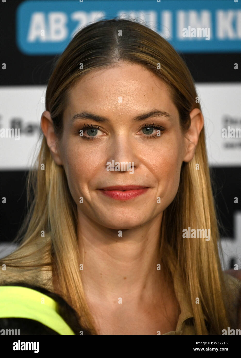 Köln, Deutschland. 13. Juli, 2019. Der Direktor Viviane Andereggen kommt zur Premiere der Film 'Die Drei!!!". Quelle: Henning Kaiser/dpa/Alamy leben Nachrichten Stockfoto